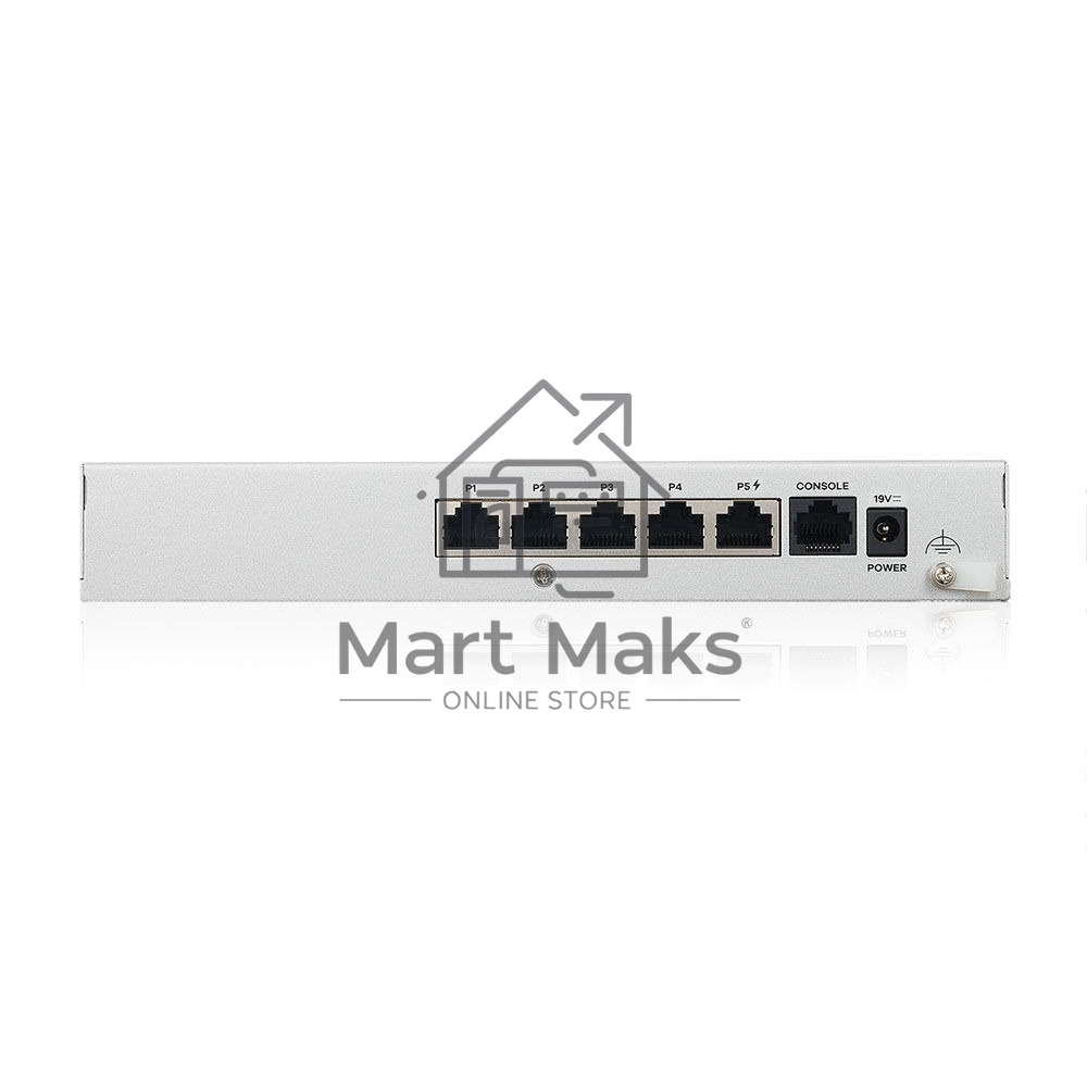 Межсетевой экран Zyxel USG FLEX 50HP, 1xRJ-45: 1G PoE+ (LAN/WAN), 4xRJ-45: 1G (LAN/WAN), 1xUSB3.0 **