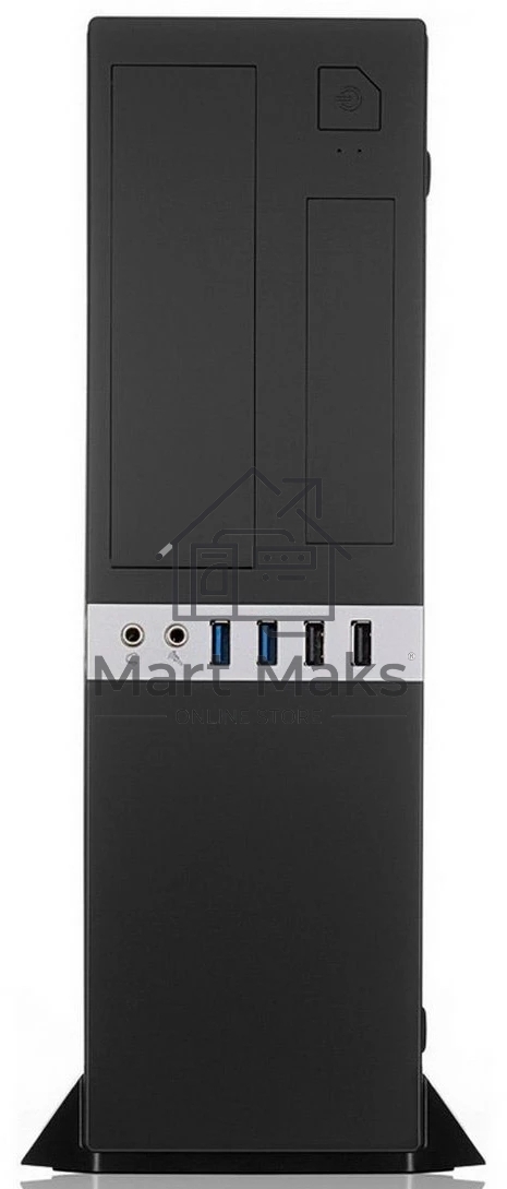 Компьютерный корпус без блока питания/ Case Foxline mATX Desktop w/o PSU, 2xUSB3.0, 2xUSB2.0, toolless, Black, 8cm. fan, no powercord