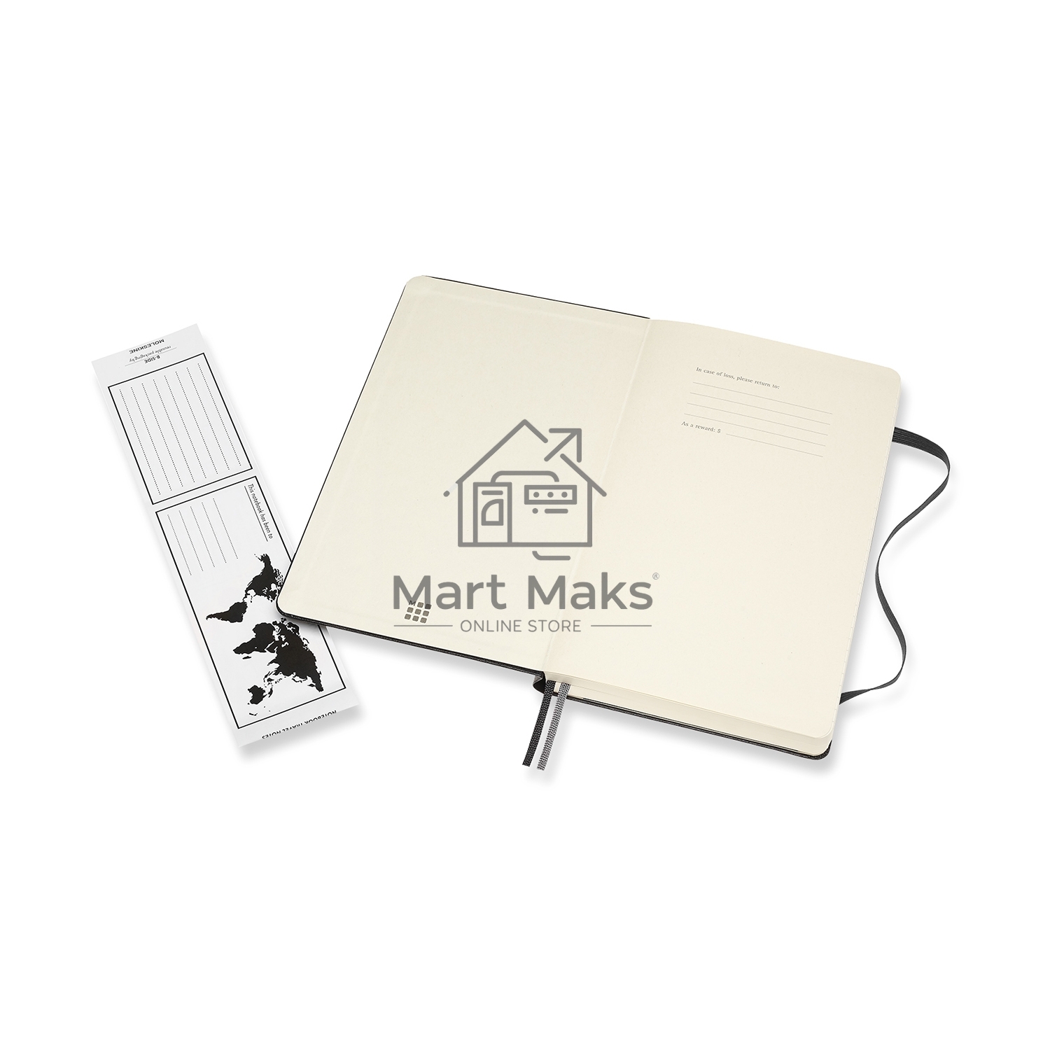 Блокнот Moleskine CLASSIC EXPENDED QP060EXP Large 130х210мм, 400 страниц, линейка, твердая обложка, черный