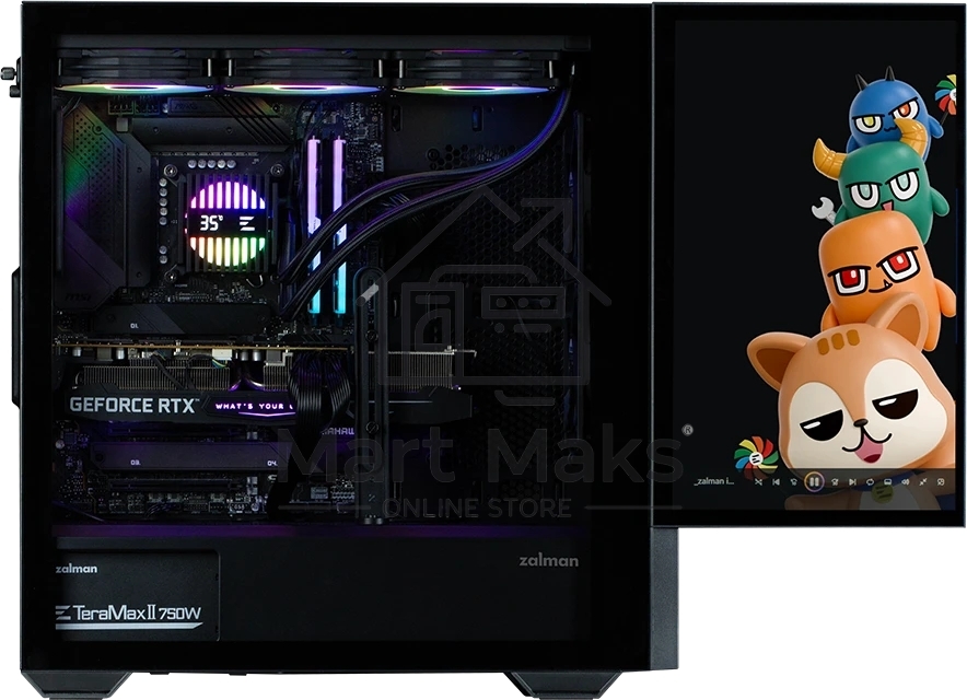 Компьютерный корпус Zalman Z10 DS без БП черный