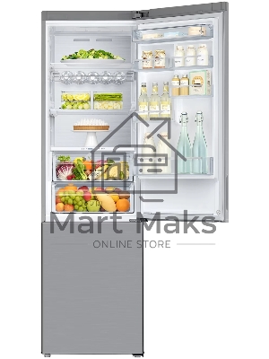 Холодильник Samsung RB37A5411SA графит двухкамерный 269/98л морозилка снизу, No Frost