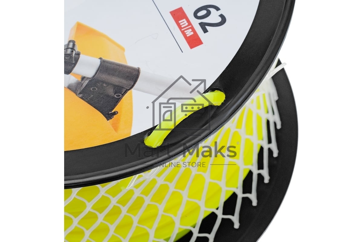 Леска для триммера Denzel квадрат, 4,0мм х 62м, на DIN катушке FLEX CORD