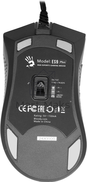 Мышь проводная A4Tech Bloody ES9 Plus черный, 10000 dpi, USB, кнопки - 8