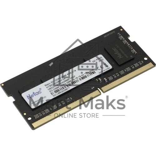 Оперативная память NETAC Basic, DDR4, 4GB (1x4GB), 2666MHz, CL19, SO-DIMM