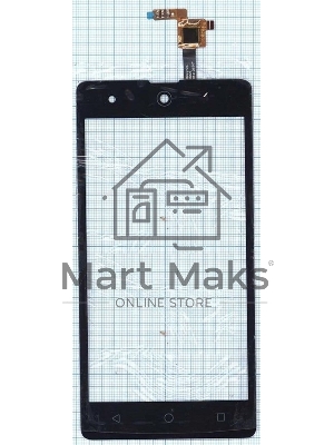 Сенсорное стекло (тачскрин) для Micromax Q349 Canvas Selfie 4, черное