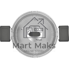 Кастрюля Rondell Quadro RDS-1596, 3.1 л, 20 см, с крышкой, сталь