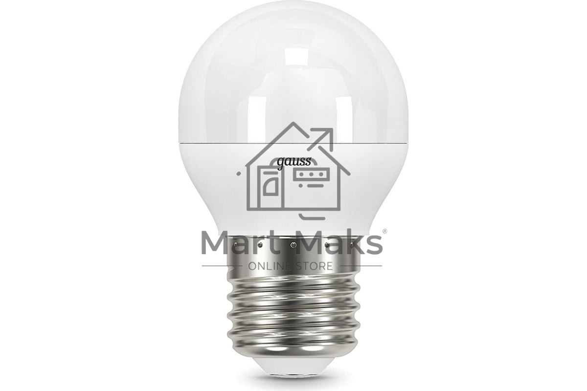 Лампа светодиодная Gauss Led Globe-dim E27 7Вт 4100К диммируемая 105102207-D