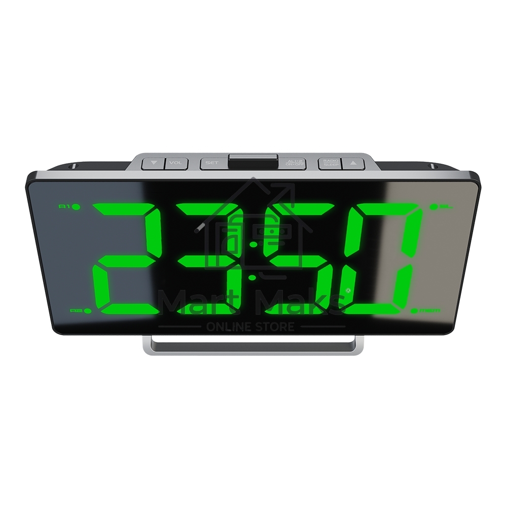 Радиочасы Soundmax SM-1561U(черный с белым)