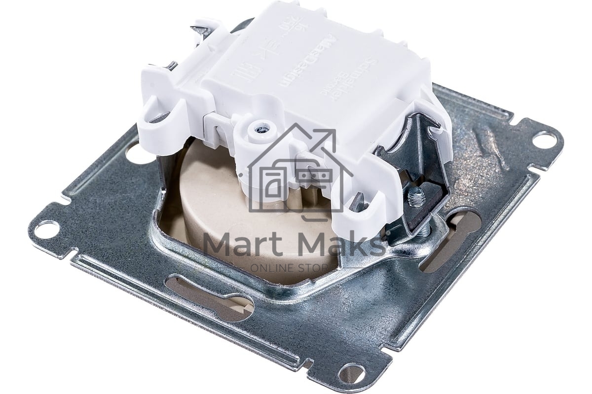 Механизм розетки 1-м СП AtlasDesign без заземл. 16А шампань SchE ATN000541