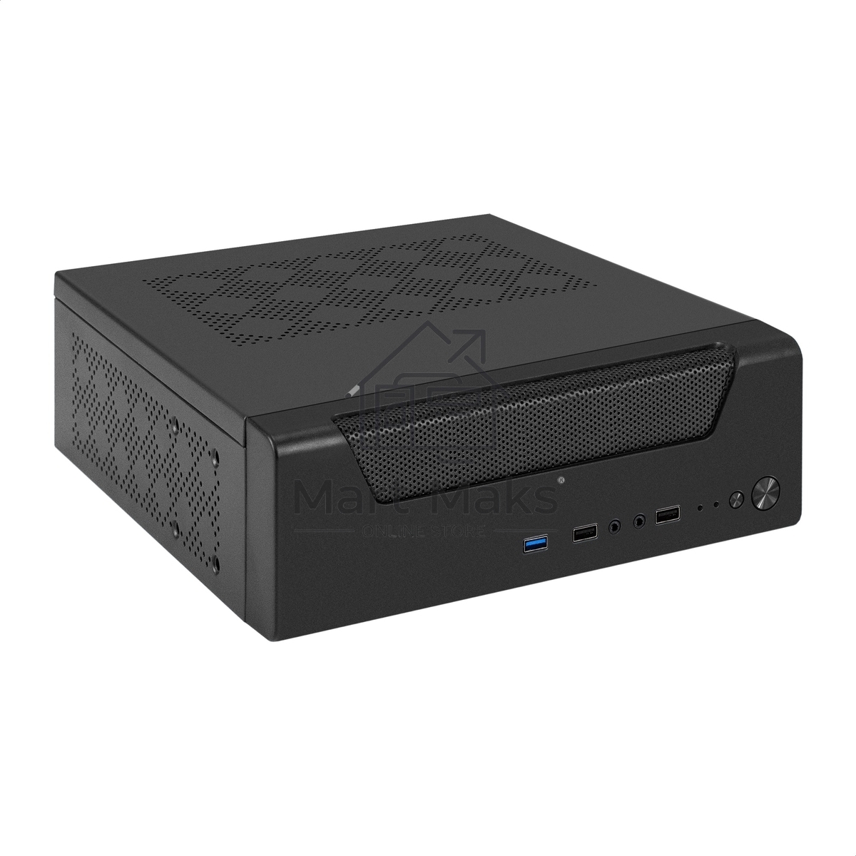 Компьютерный корпус Desktop ExeGate EX294018RUS FL-102 (mini-ITX, без БП, 2*USB+1*USB 3.0, аудио, черный)