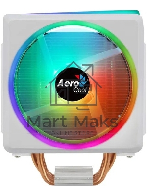 Кулер для процессора AeroCool / Formula Cylon 4F белый, 120 мм, алюминий/медь, 1800 об/мин, 26 дБ, 4 pin, 145 Вт, 160 мм