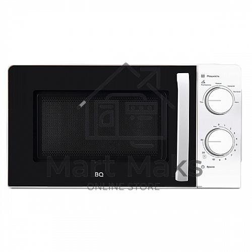 Микроволновая печь BQ MWO 20006SM/W белый/черный, 20 л, 700 Вт, поворотный механизм