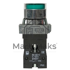 Кнопка BA31 с подсветкой 230В зел. NO IP65 PROxima EKF xb2-bw31-230-65