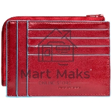 Чехол для кредитных карт Piquadro Blue Square PU1243B2R/R красный натур.кожа
