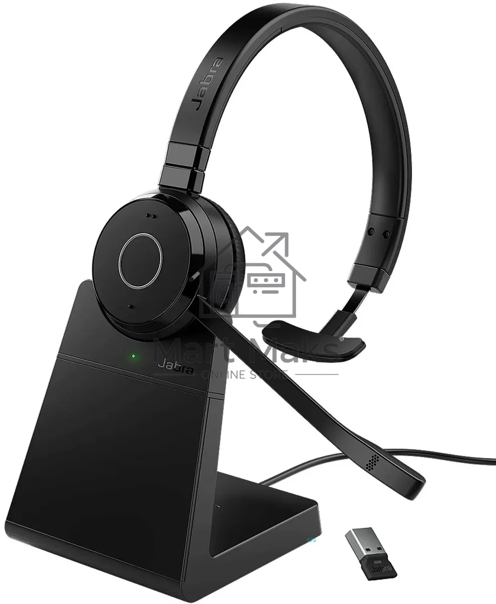 Беспроводная гарнитура Jabra Evolve 65 TE, Link 390a MS Mono Stand (PN: 6693-833-399) 
