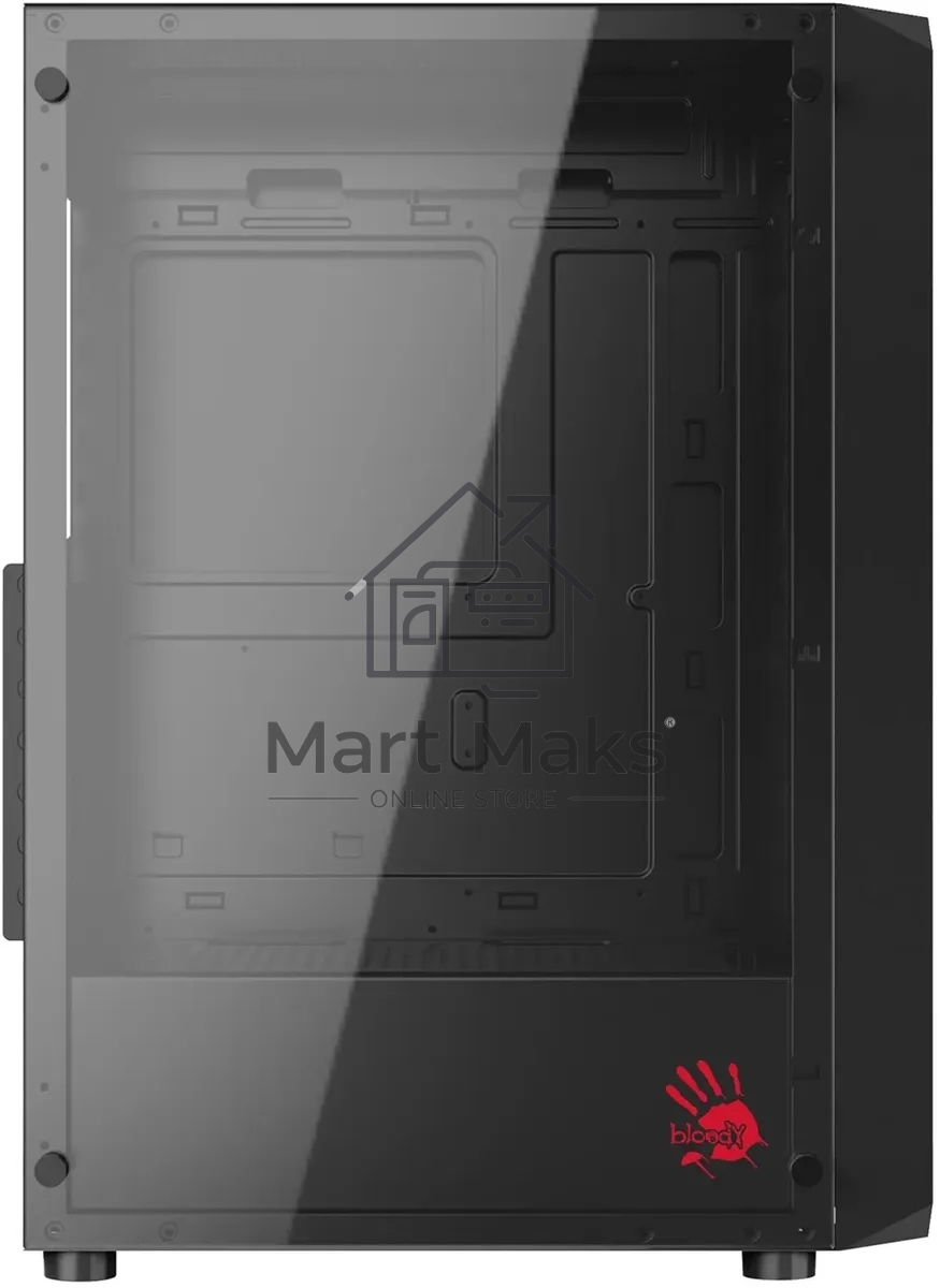 Компьютерный корпус Bloody BD-CC114 черный без БП ATX 8x120mm 1xUSB2.0 1xUSB3.0 audio bott PSU