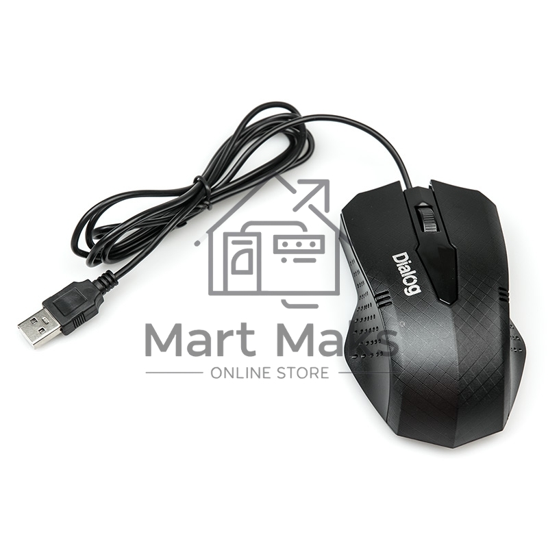Мышь проводная Dialog Pointer MOP-09U черный, 800 dpi, USB, кнопки - 3