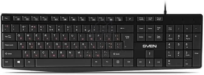 Клавиатура SVEN KB-S305 проводная, USB Type-A, чёрный