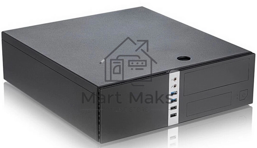 Компьютерный корпус без блока питания/ Case Foxline mATX Desktop w/o PSU, 2xUSB3.0, 2xUSB2.0, toolless, Black, 8cm. fan, no powercord