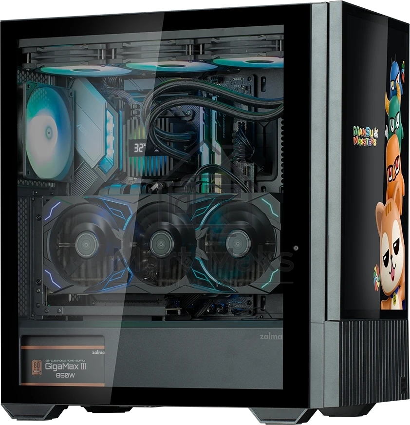 Компьютерный корпус Zalman Z10 DS без БП черный