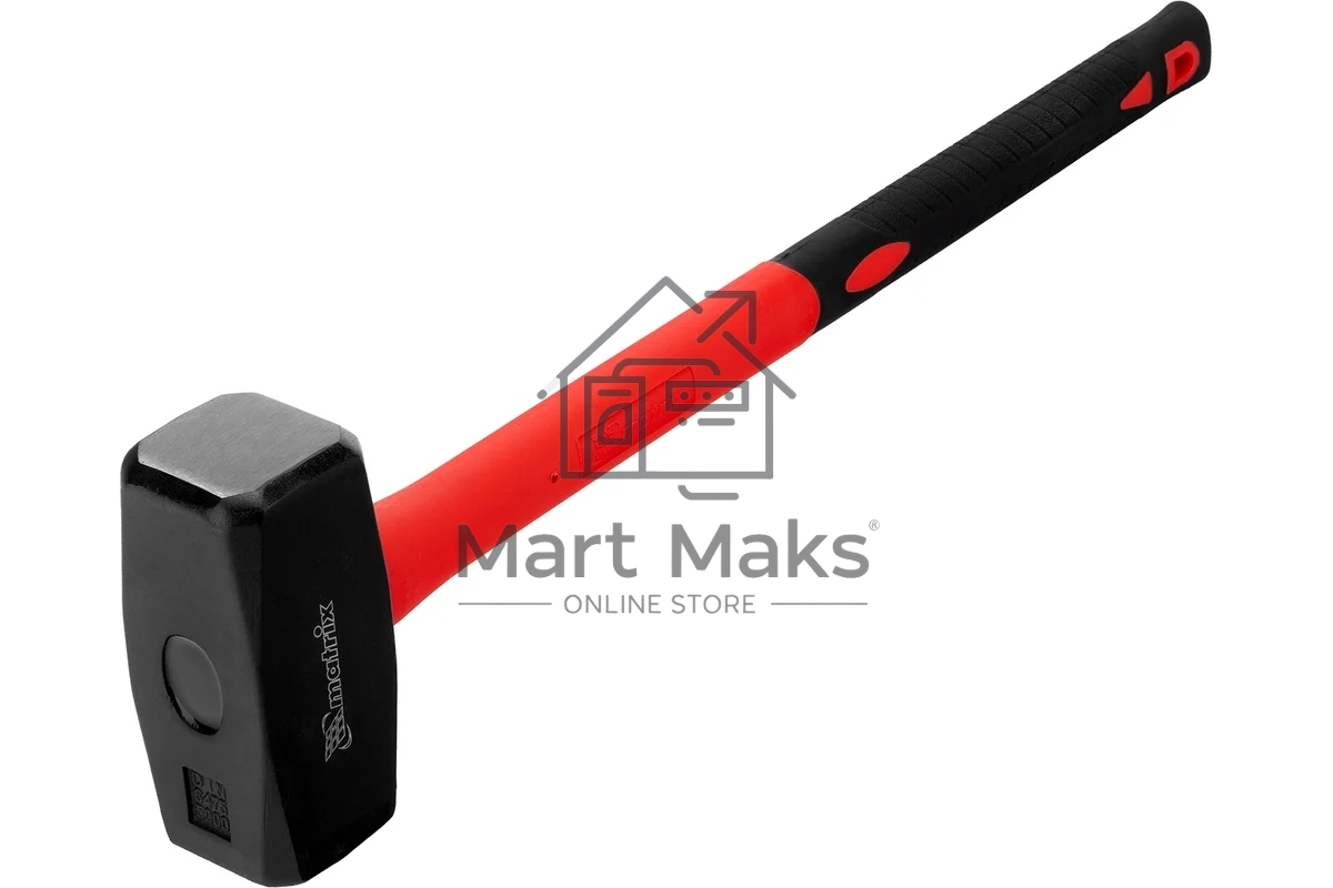 Кувалда Matrix 10977 5 кг, фибергласовая обрезиненная рукоятка 600 мм