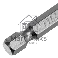 Бита Gross PH2х50мм, сталь S2, шестигр., 10 шт.