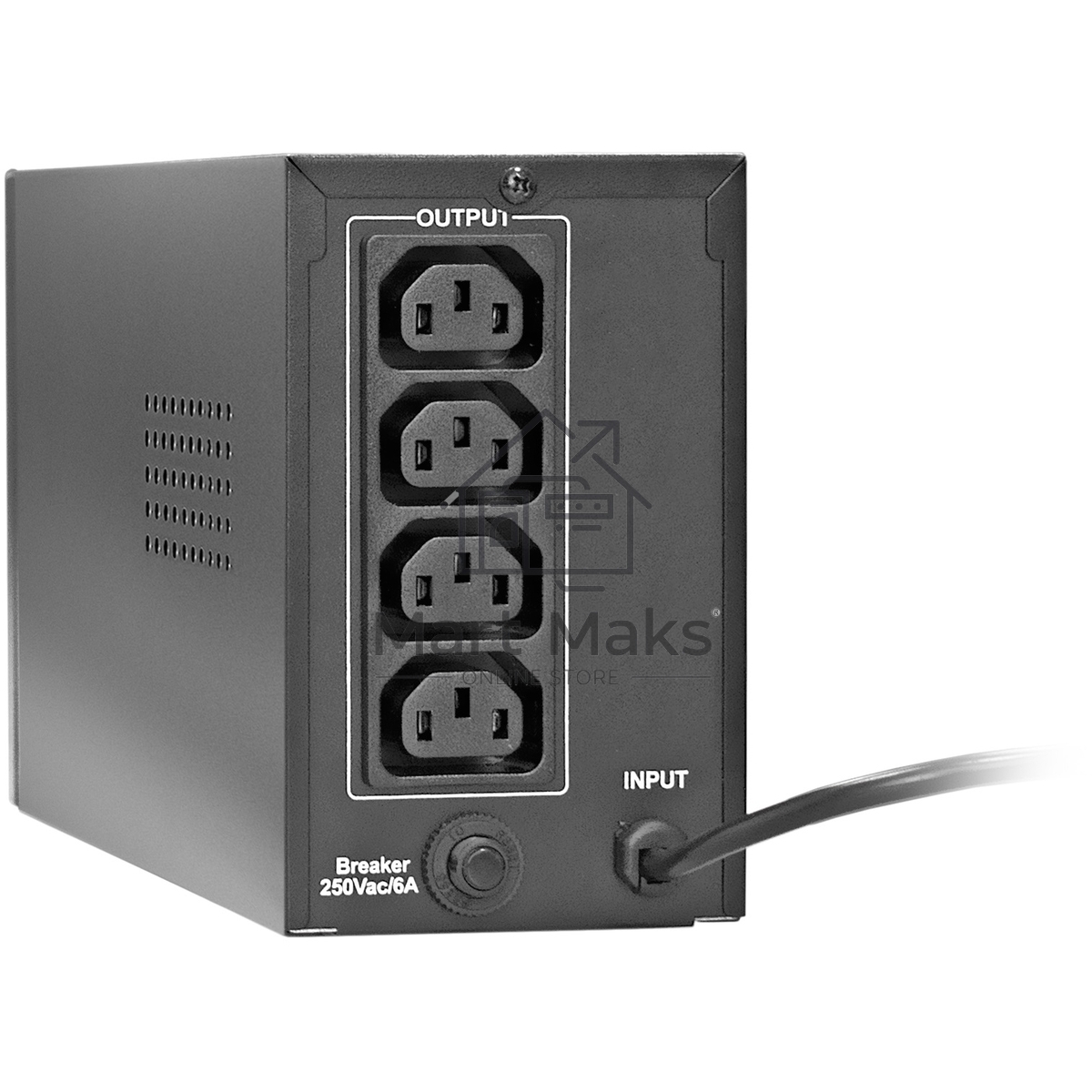 Источник бесперебойного питания ExeGate Power Back BNB-450.LED.AVR.4C13 <450VA/240W, LED, AVR, 4*C13, металлический корпус, Black>
