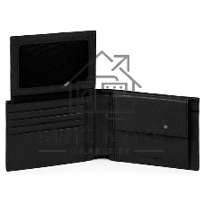 Кошелек мужской Piquadro Black Square PU1392B3R/N, натур.кожа, черный