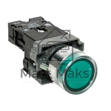 Кнопка BA31 с подсветкой 230В зел. NO IP65 PROxima EKF xb2-bw31-230-65