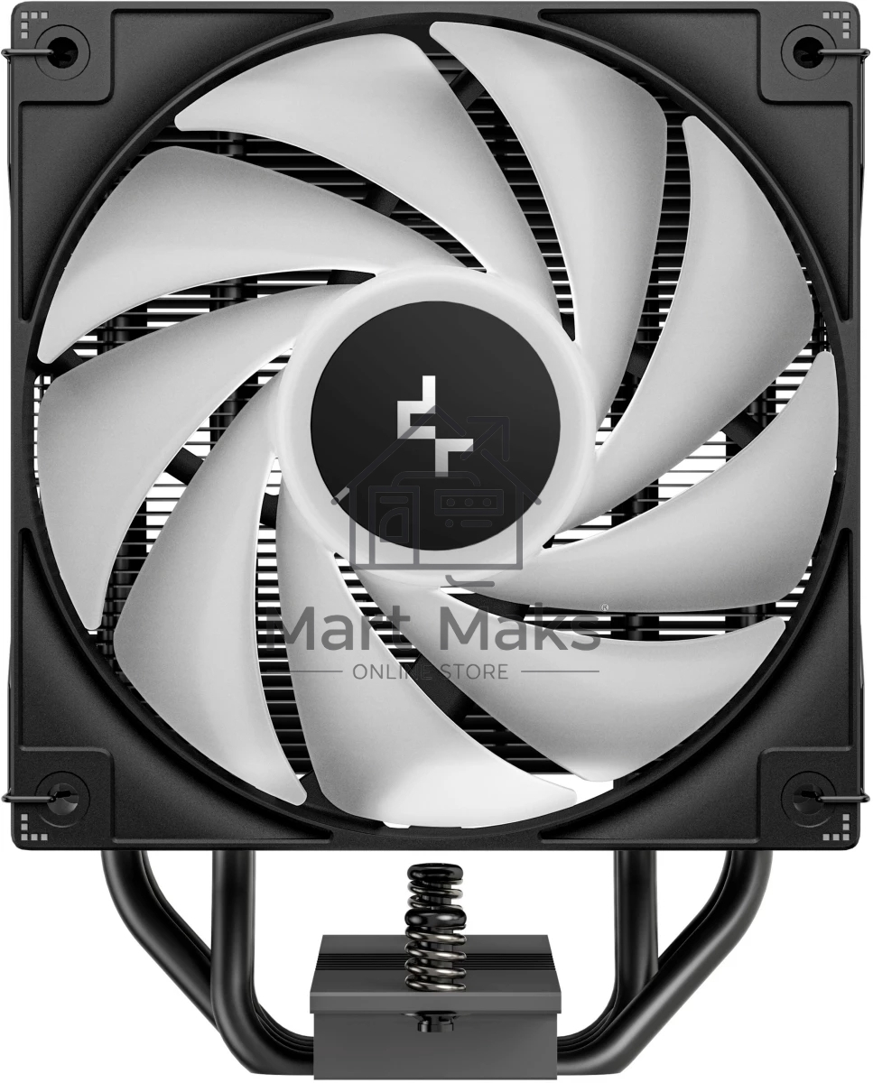 Кулер для процессора DEEPCOOL AG400 BK ARGB V2 черный 120мм алюминий+медь 2100rpm 31.6db 4-pin 220W 154мм