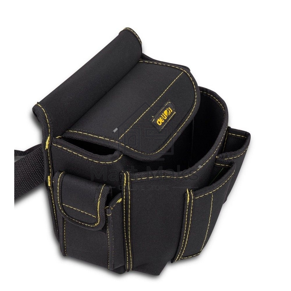 Поясная сумка монтажника Deli DL-P4 220 x 200 x 140мм, 6 карманов, ткань Оксфорд 600D