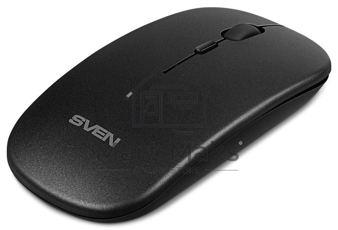 Мышь беспроводная SVEN RX-565SW темно-серый, 1600 dpi, радиоканал, USB, кнопки - 4