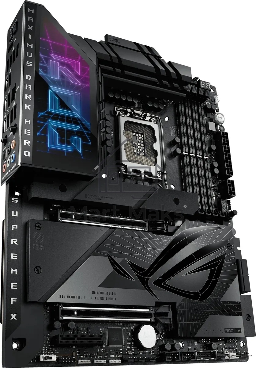 Материнская плата ASUS ROG MAXIMUS Z790 DARK HERO, LGA 1700, Intel Z790, 4xDDR5, 4xSATA, 5xM.2, 1xPCIe 5.0 x8, 1xPCIe 5.0 x16, 1xHDMI, 2xUSB-C 3.2 Gen 2, 1x 2.5Gb LAN, 4xUSB-A 3.2 Gen 1, 5xUSB-A 3.2 Gen 2, 5x3.5 мм, 7.1, Standard-ATX