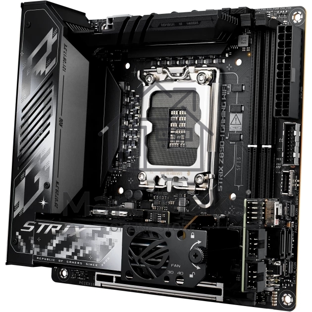 Материнская плата ASUS ROG STRIX Z890-I GAMING WIFI, LGA1851, Intel Z890, 2xDDR5, 2xSATA, 2xM.2, 1xPCI-E 5.0 x16, 1xHDMI, 2xThunderbolt 4, 1x2.5Gb LAN, 9xUSB-A, 1xUSB-C, 5.1, Mini-ITX