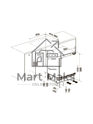 Морозильный шкаф LEX FBI 101 DF встраиваемый