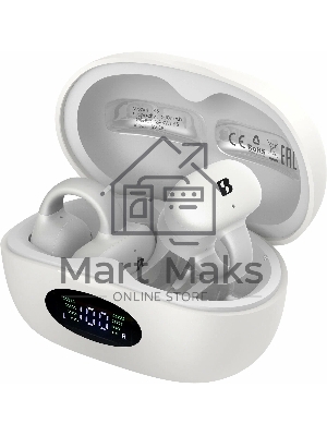 Гарнитура вкладыши A4Tech Biosong B5 TWS белый беспроводные bluetooth крепление за ухом