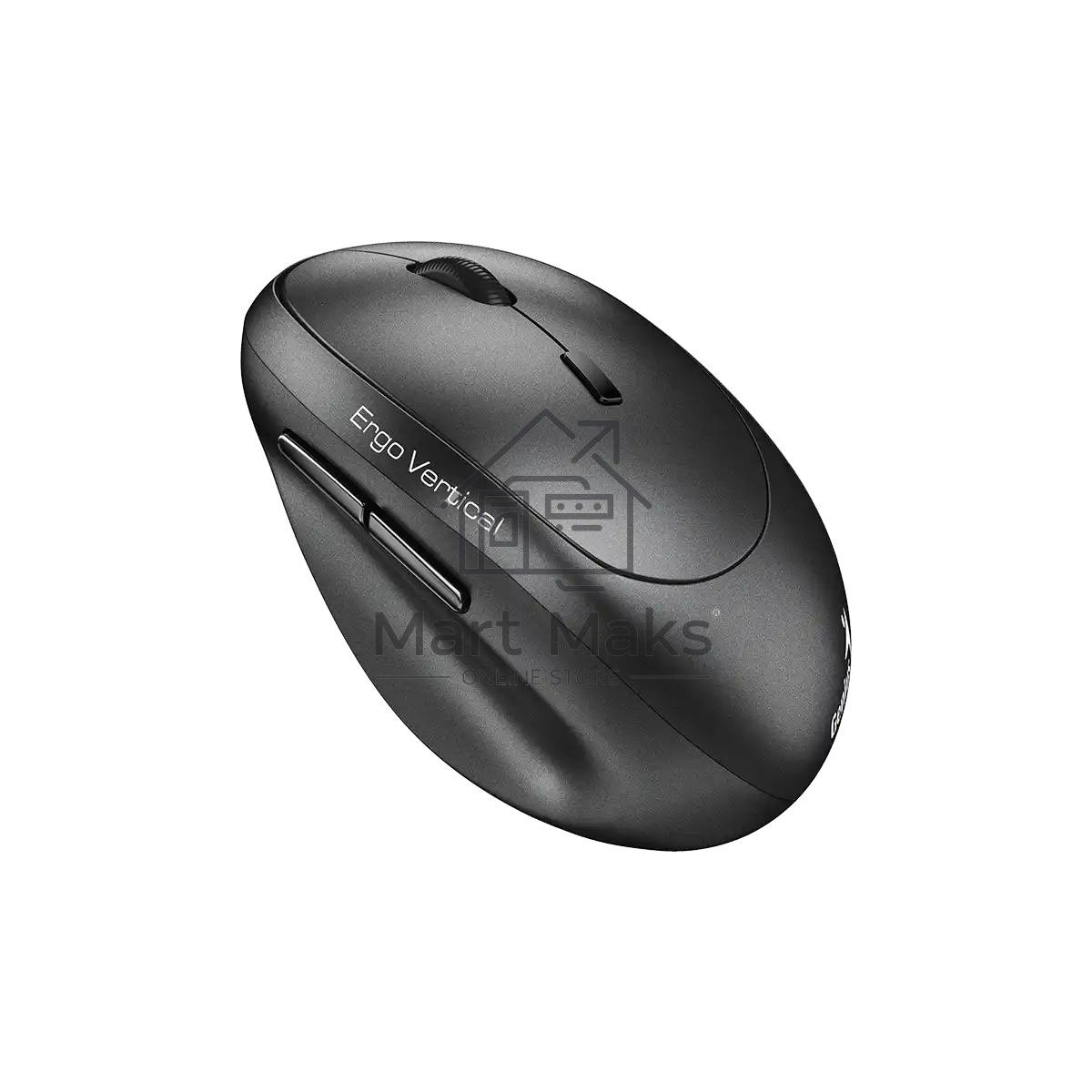 Мышь беспроводная Genius Genius Ergo 8350S /Вертикальная/бесшумная/1200-1600-2400 dpi/BlueEye/6 кнопок/USB-приемник/Bluetooth+2,4 ГГц/батарея AA/темно-серый (31030041400)
