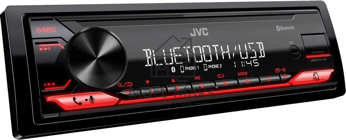 Автомагнитола JVC KD-X182BT 1DIN 4x50Вт