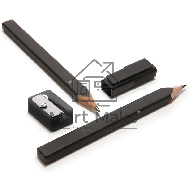 Набор карандашей чернографитных Moleskine DRAWING SET EW1PSA 2B блистер 2 карандаша + точилка