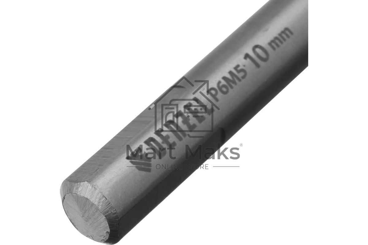 Сверло спиральное по металлу Denzel 10 x 133 мм, Р6М5, Golden Tip