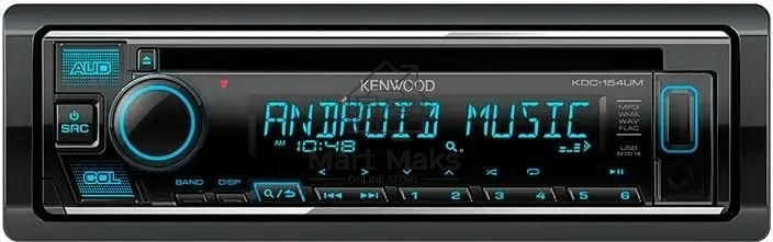 Автомагнитола Kenwood KDC-154UM, 1 DIN, CD, USB Type-A, AUX, съёмная панель