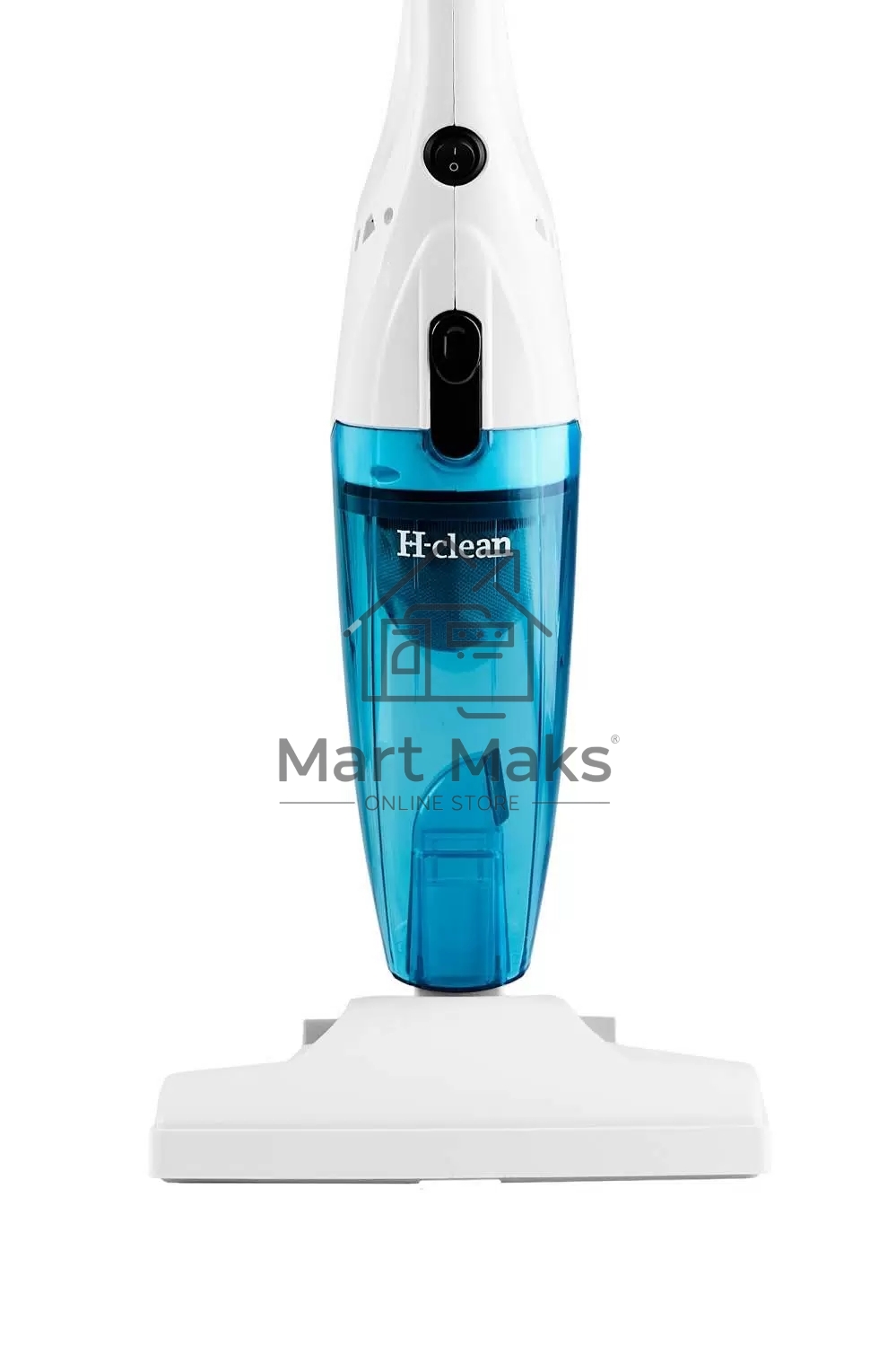 Пылесос вертикальный/ручной H-clean HVC 101 белый/голубой, питание от сети, 225 Вт, уборка сухая, пылесборник 0.8 л
