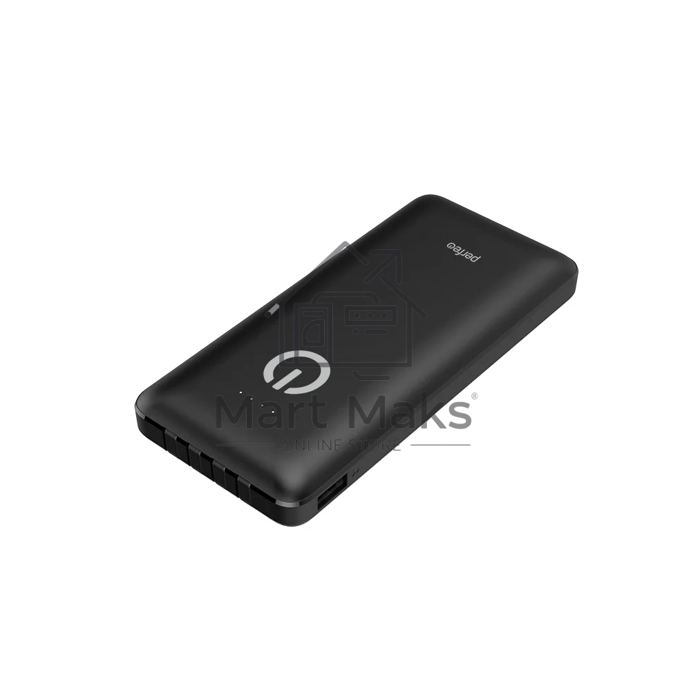 Портативный аккумулятор Powerbank Perfeo ABSOLUTE 10000mah In Micro usb,USB /Out USB,Micro usb,Type-C,Lightning, 2.1А/ Black (PF_B4878)