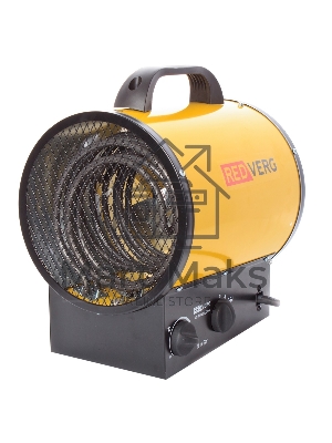 Тепловая пушка электрическая RedVerg RD-EHR5A/380 5000Вт желтый/черный