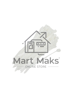 Хомут-стяжка кабельная нейлоновая Rexant 100 x3,6 мм, белая, упаковка 100 шт.