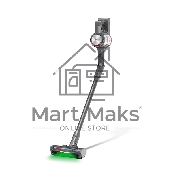 Пылесос вертикальный BQ VCA1005W Aqua Pro PREMIUM серый, питание от аккумулятора, 220 Вт, уборка сухая/влажная, пылесборник 0.5 л