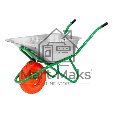 Тачка садово-строительная Palisad с PU колесом, грузоподъемность 180 кг, объем 120 л