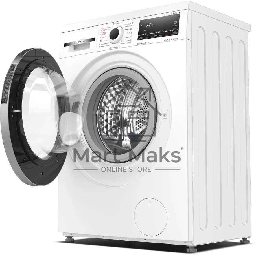 Стирально-сушильная машина Bosch WDS28460ME белый, загрузка фронтальная 8 кг, 1400 об/мин., класс: А
