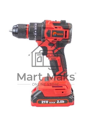 Дрель-шуруповерт Edon UAD-21PBL, Аккумуляторная, 20В, 2 АКБ, Кейс