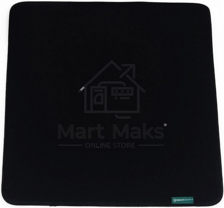Коврик для мышки Raskat Black S (350*300, резина+ткань, прошитый край)